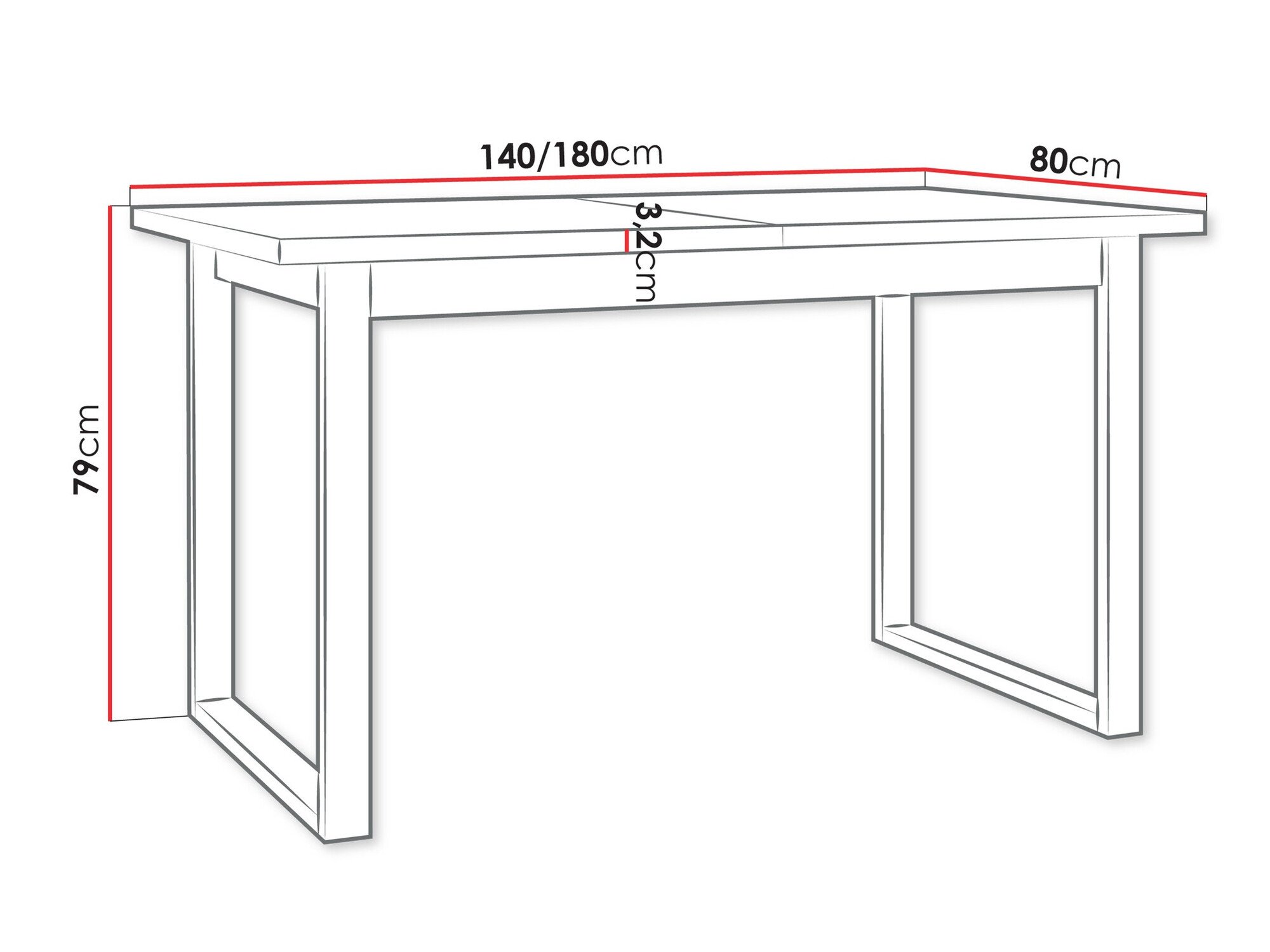 Table Victorville 353 (Grandson chêne + Noir)