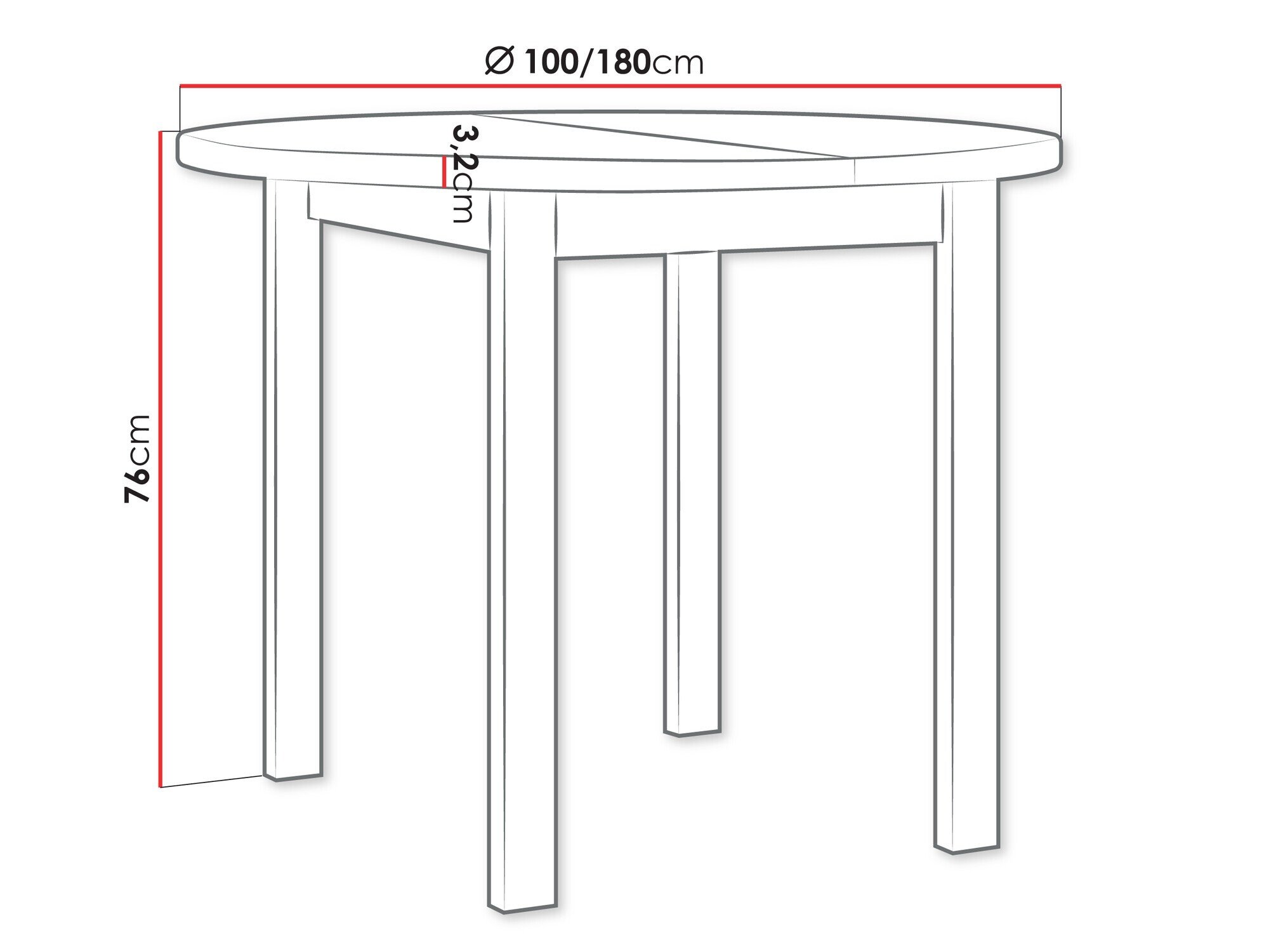 Table Victorville 357 (Noyer)