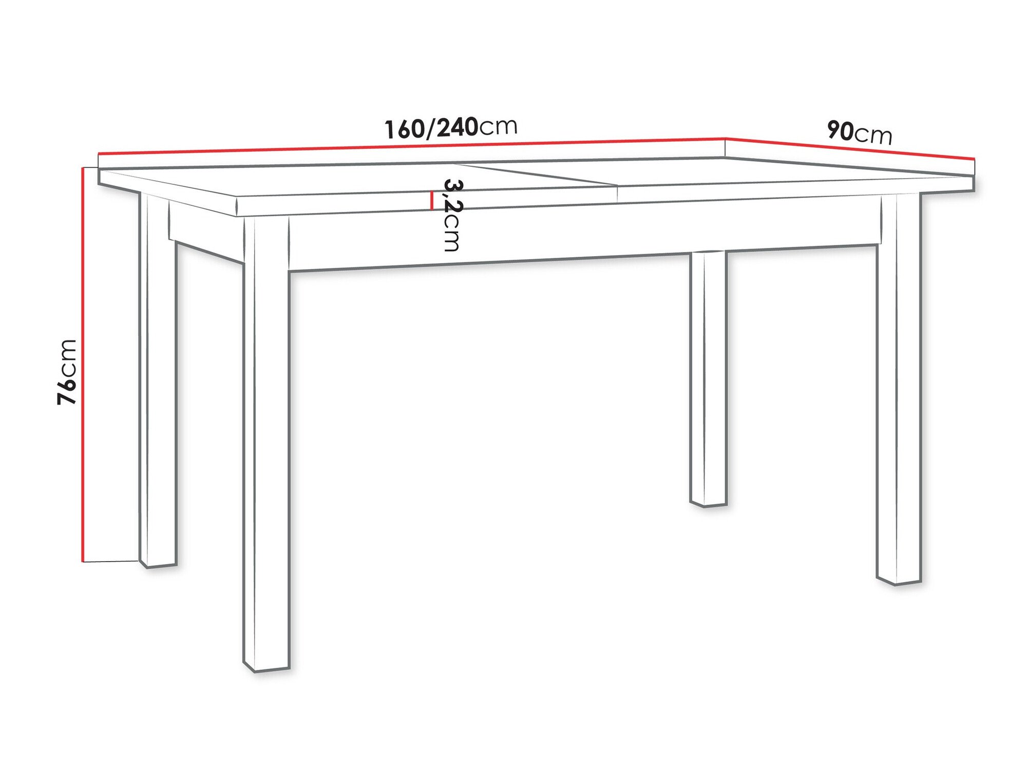 Table Victorville 360 (Sonoma chêne)