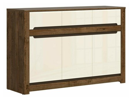 Commode Ophevaru 101 (Crème brillante + April chêne)