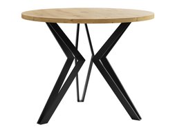 Table basse Dearborn 105 (Chêne Artisan + Noir)