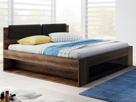 Lit Levruvu 106 (Chêne du Monastery + Noir brillant)