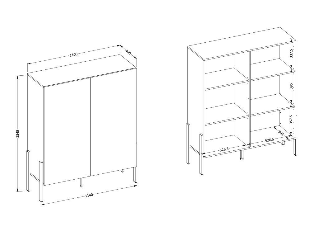 Buffet Etsore 103 (Blanc)