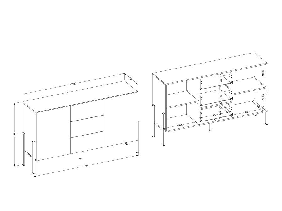 Commode Etsore 104 (Blanc)