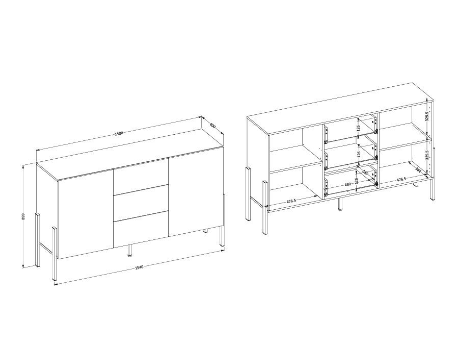 Commode Etsore 104 (Cachemire)