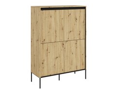 Buffet Fernolu 102 (Chêne Artisan + Noir)