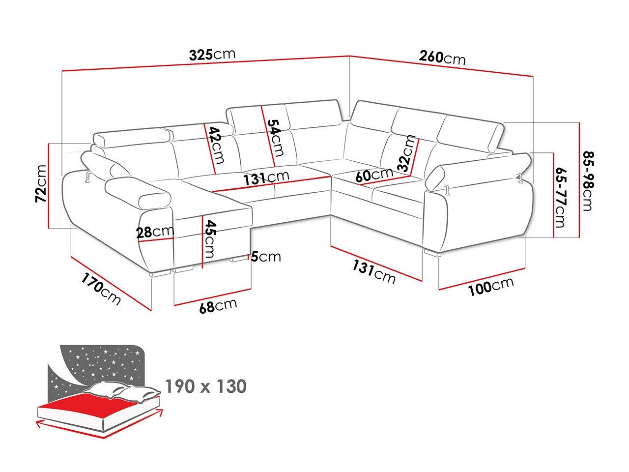 Canapé d'angle Columbus 214 (Aragon 90)