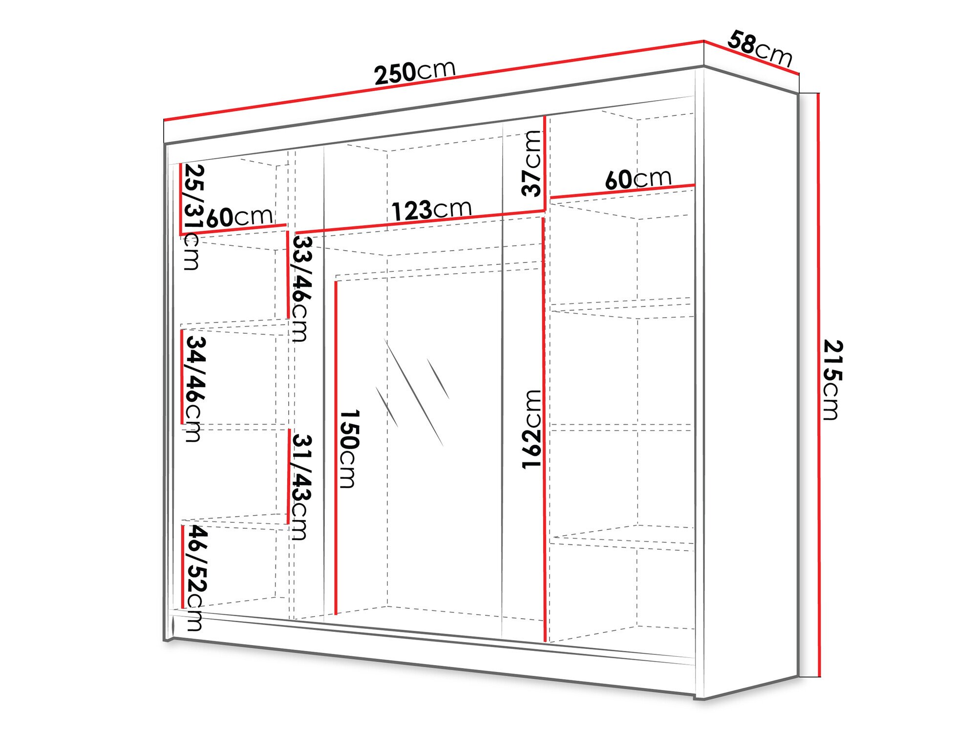 Armoire Closico 184 (Blanc)