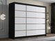 Armoire Closico 184 (Noir + Blanc)