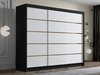 Armoire Closico 184 (Noir + Blanc)
