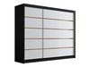 Armoire Closico 184 (Noir + Blanc)