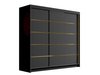 Armoire Closico 185 (Noir)