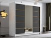 Armoire Closico Plenor VI (Blanc + Noir)