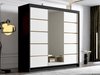 Armoire Closico Plenor VI (Noir + Blanc)