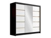 Armoire Closico Plenor VI (Noir + Blanc)