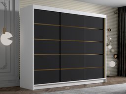 Armoire Closico Veltron II (Blanc + Noir)