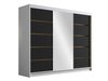 Armoire Closico Veltron II (Blanc + Noir)
