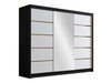 Armoire Closico Veltron II (Noir + Blanc)