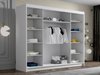 Armoire Closico Veltron II (Noir + Blanc)