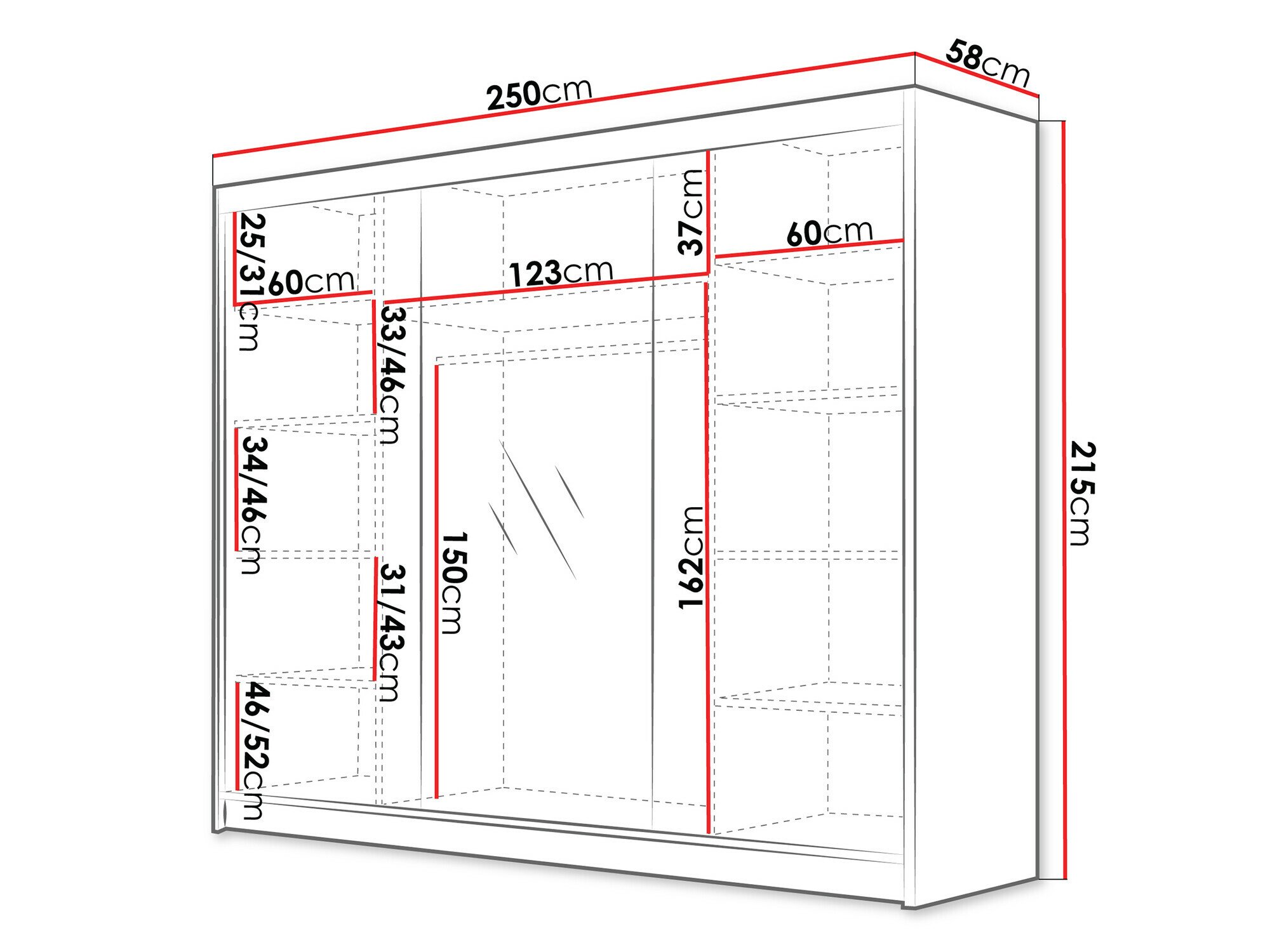 Armoire Closico Veltron II (Noir)