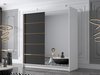 Armoire Closico 186 (Blanc + Noir)