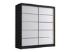 Armoire Closico 186 (Noir + Blanc)