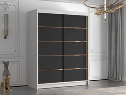 Armoire Closico 187 (Blanc + Noir)