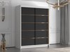 Armoire Closico 187 (Blanc + Noir)