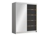 Armoire Closico 187 (Blanc + Noir)