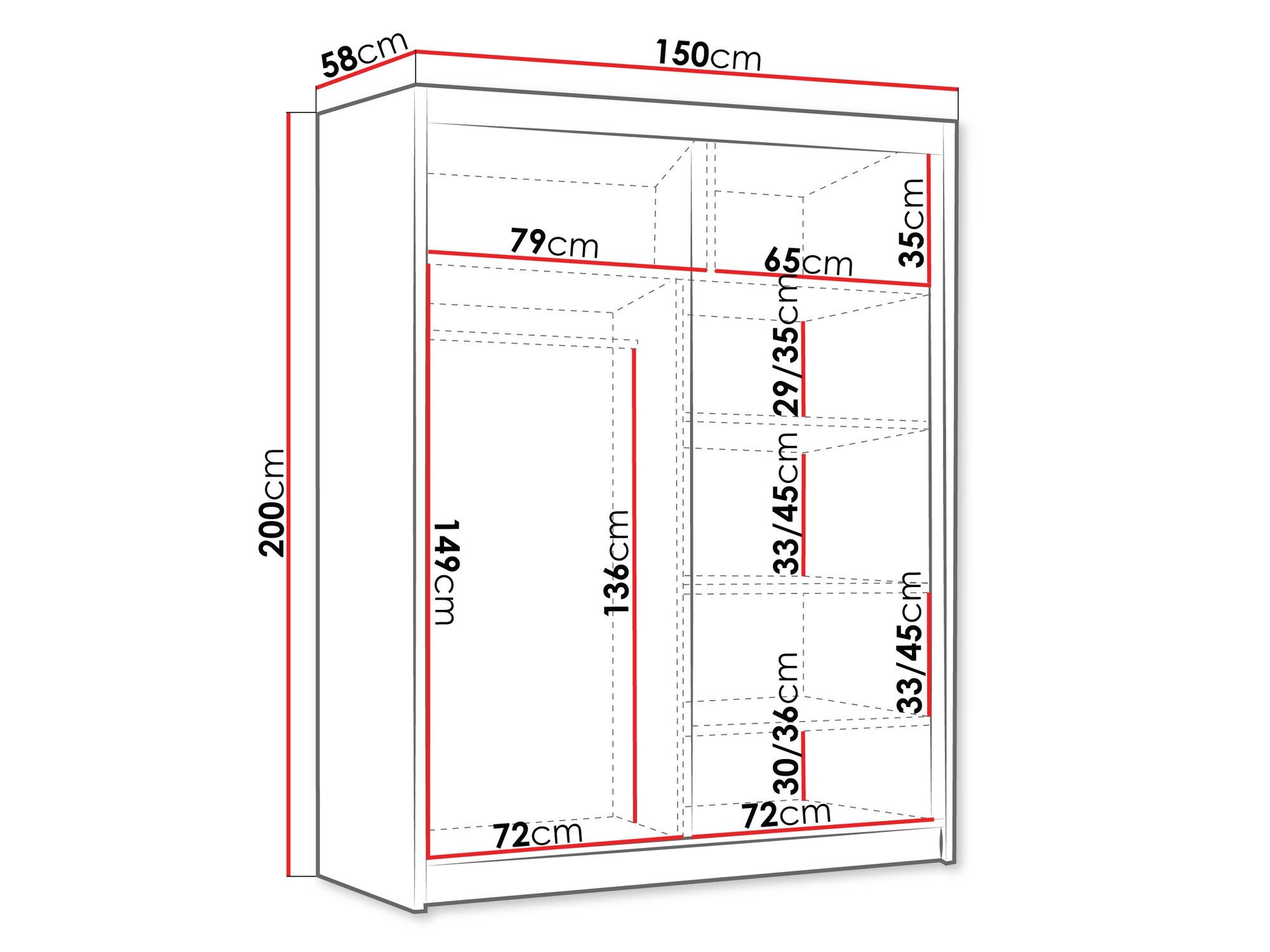 Armoire Closico 187 (Cachemire)
