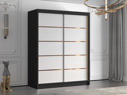 Armoire Closico 187 (Noir +Blanc)