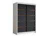 Armoire Closico 188 (Blanc + Noir)