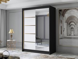 Armoire Closico 188 (Noir + Blanc)