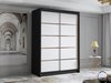Armoire Closico 188 (Noir + Blanc)