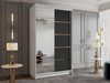 Armoire Closico 189 (Blanc + Noir)