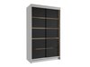 Armoire Closico 189 (Blanc + Noir)