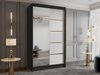 Armoire Closico 189 (Noir + Blanc)