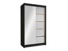 Armoire Closico 189 (Noir + Blanc)