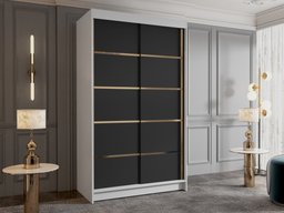 Armoire Closico Corden III (Blanc + Noir)
