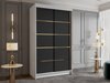 Armoire Closico Corden III (Blanc + Noir)