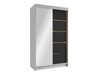 Armoire Closico Corden III (Blanc + Noir)