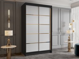 Armoire Closico Corden III (Noir + Blanc)