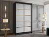 Armoire Closico Corden III (Noir + Blanc)