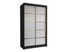 Armoire Closico Corden III (Noir + Blanc)