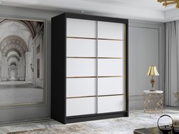 Armoire Closico Fornix III (Noir + Blanc)