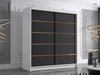 Armoire Closico Vallor III (Blanc + Noir)