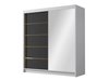Armoire Closico Vallor III (Blanc + Noir)
