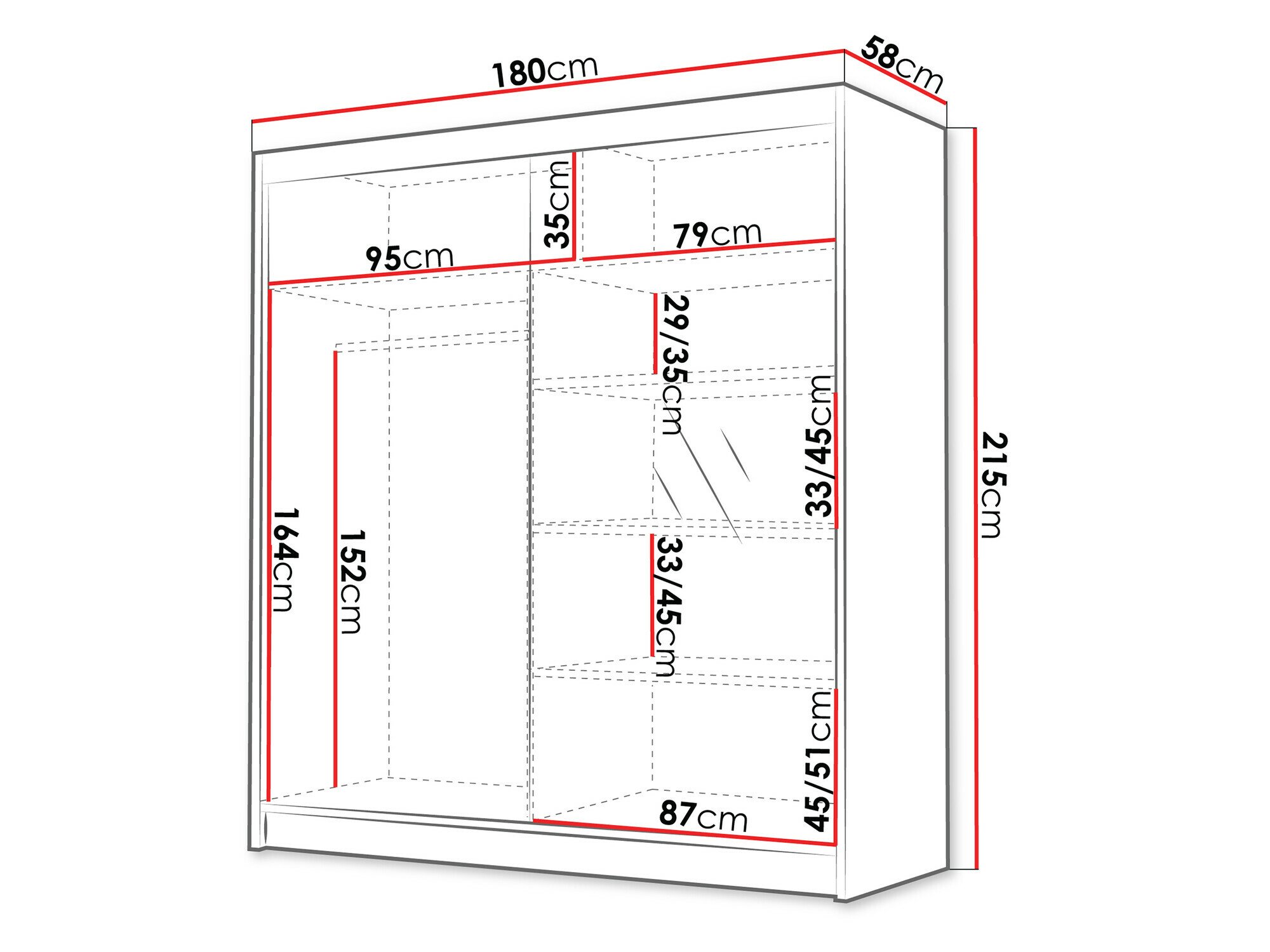 Armoire Closico Vallor III (Blanc)