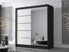 Armoire Closico Vallor III (Noir + Blanc)