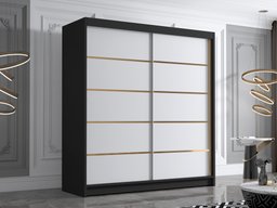 Armoire Closico Vallor III (Noir + Blanc)